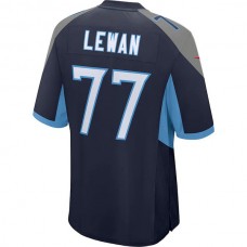 T.Titans #77 Taylor Lewan Navy Game Jersey Stitched American Football Jerseys