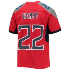T. Titans #22 Derrick Henry Inverted Team Game Jersey Red Stitched American Football Jerseys