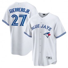 Toronto Blue Jays #27 Vladimir Guerrero Jr. White Home Replica Player Name Jersey Baseball Jerseys