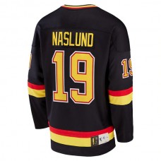 V.Canucks #19 Markus Naslund Fanatics Branded Breakaway Retired Player Jersey Black Stitched American Hockey Jerseys