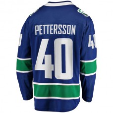 V.Canucks #40 Elias Pettersson Fanatics Branded 2019-20 Home Premier Breakaway Player Jersey Stitched American Hockey Jerseys