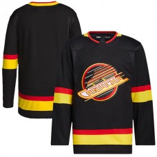 V.Canucks Retro Primegreen Authentic Pro Blank Jersey Black Stitched American Hockey Jerseys