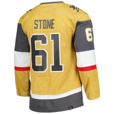 V.Golden Knights #61 Mark Stone Captain Patch Primegreen Authentic Pro Alternate Player Jersey Gold Alternate Jersey Hockey Jerseys
