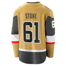V.Golden Knights #61 Mark Stone Fanatics Branded 2020-21 Home Premier Breakaway Player Jersey Gold Alternate Jersey Hockey Jerseys