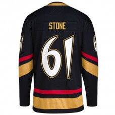 V.Golden Knights #61 Mark Stone Reverse Retro 2.0 Authentic Player Jersey Black Alternate Jersey Hockey Jerseys