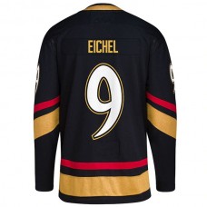 V.Golden Knights #9 Jack Eichel Reverse Retro 2.0 Authentic Player Jersey Black Stitched American Hockey Jerseys
