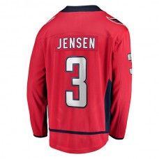 W.Capitals #3 Nick Jensen Fanatics Branded Replica Player Jersey Red Stitched American Hockey Jerseys