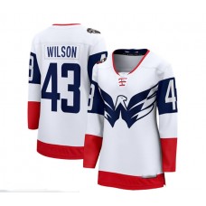 W.Capitals #43 Tom Wilson Fanatics Branded 2023 NHL Stadium Series Breakaway Player Jersey - White Stitched American Hockey Jerseys