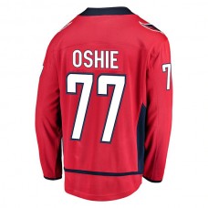 W.Capitals #77 TJ Oshie Fanatics Branded Breakaway Player Jersey Red Stitched American Hockey Jerseys
