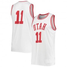 #11 U.Utes Under Armour Replica Basketball Jersey White Stitched American College Jerseys