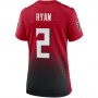 A.Falcons #2 Matt Ryan Red 2nd Alternate Game Jersey Stitched American Football Jerseys