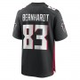A.Falcons #83 Jared Bernhardt Black Game Player Jersey Stitched American Football Jerseys