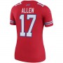B.Bills #17 Josh Allen Red Color Rush Legend Player Jersey American Stitched Football Jerseys