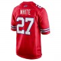 B.Bills #27 Tre'Davious White Red Game Player Jersey American Stitched Football Jerseys