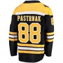 B.Bruins #88 David Pastrnak Fanatics Branded Home Premier Breakaway Player Jersey Black Stitched American Hockey Jerseys