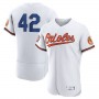 Baltimore Orioles #42 Jackie Robinson White Authentic Player Jersey Baseball Jerseys