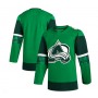 C.Avalanche 2023 St. Patrick's Day Primegreen Authentic Jersey - Kelly Green Stitched American Hockey Jerseys