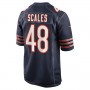 C.Bears #48 Patrick Scales Navy Game Jersey Stitched American Football Jerseys