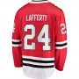 C.Blackhawks #24 Fanatics Branded Home Breakaway Player Jersey Red Stitched American Hockey Jerseys