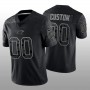 Custom C.Panthers Football Stitched Black RFLCTV Limited Jersey Stitched American Football Jerseys