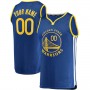 Custom G.State Warriors Fanatics Branded 2019-20 Fast Break Replica Jersey Royal Icon Edition American Stitched Basketball Jersey