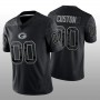 Custom GB.Packers Black RFLCTV Limited Jersey Stitched American Football Jerseys