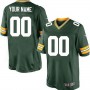Custom GB.Packers Green Game Jersey Stitched American Football Jerseys