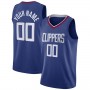 Custom LA.Clippers 2020-21 Swingman Jersey Royal Icon Edition Stitched Basketball Jersey