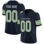 Custom Seattle Seahawks Stitched American Football Jerseys Personalize Birthday Gifts Navy Jersey