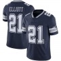 D.Cowboys #21 Ezekiel Elliott Navy Vapor Limited Jersey Stitched American Football Jerseys