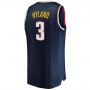 D.Nuggets #3 Allen Iverson Fanatics Branded 2021-22 Fast Break Replica Jersey Icon Edition Navy Stitched American Basketball Jersey