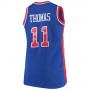 D.Pistons #11 Isaiah Thomas Mitchell & Ness Big & Tall Hardwood Classics Jersey Royal Stitched American Basketball Jersey