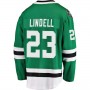 D.Stars #23 Esa Lindell Fanatics Branded Breakaway Jersey Kelly Green Stitched American Hockey Jerseys