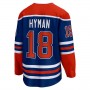 E.Oilers #18 Zach Hyman Fanatics Branded Home Breakaway Player Jersey Royal Stitched American Hockey Jerseys