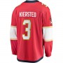 F.Panthers #3 Matt Kiersted Fanatics Branded Home Team Breakaway Player Jersey Red Stitched American Hockey Jerseys