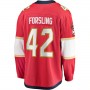 F.Panthers #42 Gustav Forsling Fanatics Branded Home Breakaway Player Jersey Red Stitched American Hockey Jerseys