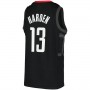H.Rockets #13 James Harden Jordan Brand 2020-21 Swingman Player Jersey Black Statement Edition Stitched American Basketball Jersey
