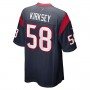 H.Texans #58 Christian Kirksey Navy Game Jersey Stitched American Football Jerseys