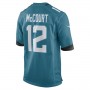 J.Jaguars #12 James McCourt Teal Game Player Jersey Stitched American Football Jerseys