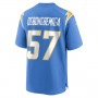 LA.Chargers #57 Amen Ogbongbemiga Powder Blue Game Player Jersey Stitched American Football Jerseys