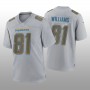 LA.Chargers #81 Mike Williams Gray Atmosphere Game Jersey Stitched American Football Jerseys