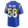 LA.Rams #58 Justin Hollins Royal Game Jersey Stitched American Football Jerseys