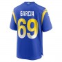LA.Rams #69 Elijah Garcia Royal Game Player Jersey Stitched American Football Jerseys