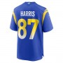 LA.Rams #87 Jacob Harris Royal Game Player Jersey Stitched American Football Jerseys