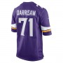 MN.Vikings #71 Christian Darrisaw Purple Game Jersey Stitched American Football Jerseys