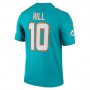 M.Dolphins #10 Tyreek Hill Aqua Legend Jersey Stitched American Football Jerseys