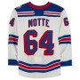 NY.Rangers #64 Tyler Motte Fanatics Authentic Game-Used White Stitched American Hockey Jerseys