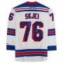 NY.Rangers #76 Brady Skjei Fanatics Authentic Autographed Reebok Premier Jersey White Stitched American Hockey Jerseys