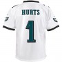P.Eagles #1 Jalen Hurts White Game Jersey Stitched American Football Jerseys