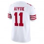 SF.49ers #11 Brandon Aiyuk White Vapor Limited Jersey Stitched American Football Jerseys